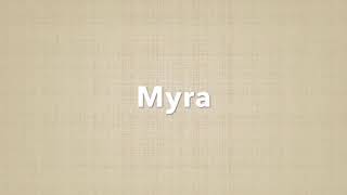 Myraをそっと歌ってみました