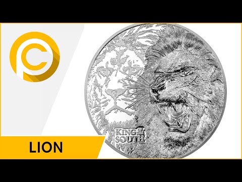 🦁 𝗟𝗜𝗢𝗡 🦁 Nature Kings 1 Oz Silver Coin 5$ Cook Islands 2023