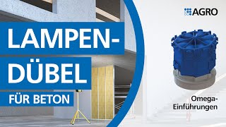 Lampendübel mit Omega-Einführungen