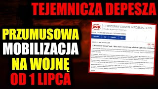 Przymusowa mobilizacja Polaków od 1 lipca. Mówią że to cyberatak... Depesza PAP