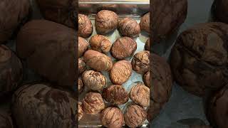 栗の渋皮煮（Kuri no Shibukawa-ni, Marrons confits avec leur pellicule interne) #sucreriesjaponaises