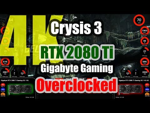 Crysis 3 (4K) - Gigabyte RTX 2080 Ti Gaming OC 11G Overclocked