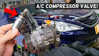HYUNDAI SONATA AC COMPRESSOR VALVE REPLACEMENT LOCATION, AC COMPRESSOR CLUTCH VALVE