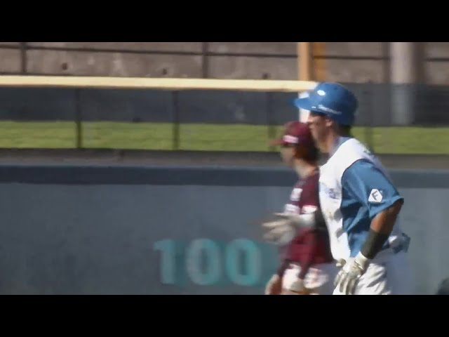 【ファーム】高めの球を叩き込んだ!! ファイターズ・阪口樂 第10号2ランHRで勝ち越し!!  2024年8月20日 北海道日本ハムファイターズ 対 東北楽天ゴールデンイーグルス