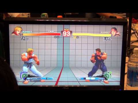 EVO 2013 SSFIV AE: Quarter Finals - EG Momochi (Ken) vs Laugh (Ryu)