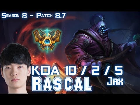 Rascal JAX vs IRELIA Top - Patch 8.7 KR Ranked
