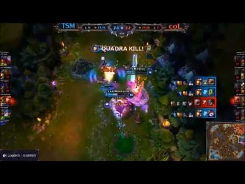 TSM WildTurtle Pentakill vs compLexity Gaming I LCS NA League of Legends