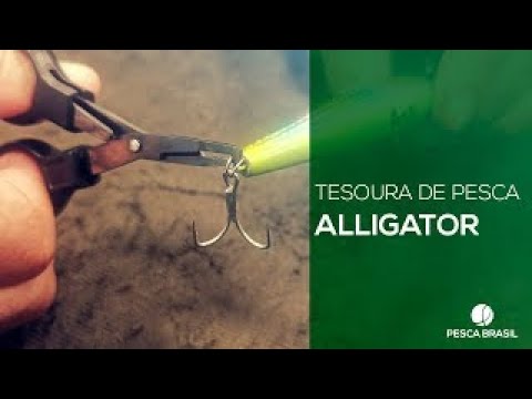 Vídeo Tesoura Multi-Função Pesca Brasil Alligator Unica - 9,5cm