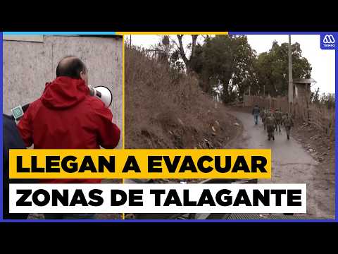 Con megáfono llaman a EVACUAR campamento en TALAGANTE por amenaza del río Mapocho | MegaTiempo