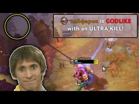 When Dendi inside this Pudge - CARRY PUDGE with Insane Blind Hook!!