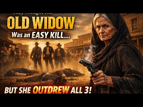 They Thought the Old Widow Was an Easy Kill… BUT She Outdrew All 3 Before They Touched Their Guns