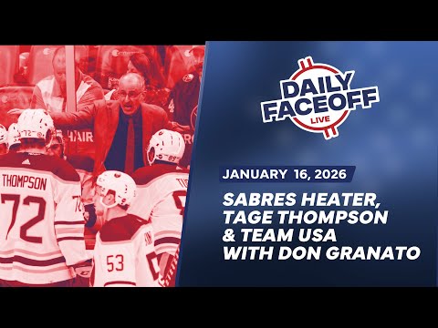Don Granato Talks Sabres Heater, Tage Thompson & Team USA | Daily Faceoff Live