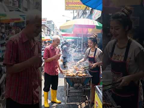 ไก่ย่างอะไร แพงจัง Uncle Kum and Nong Maem #shorts