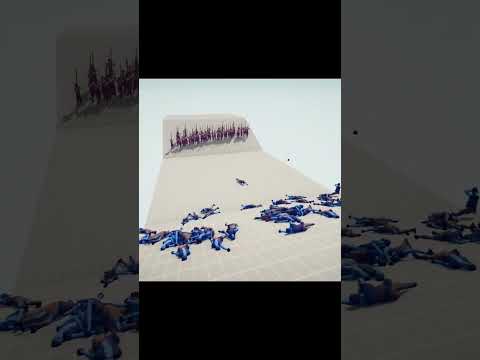 50 MUSKETEERS vs 50 BOMB THROWERS - TABS - Totally Accurate Battle Simulator #shorts