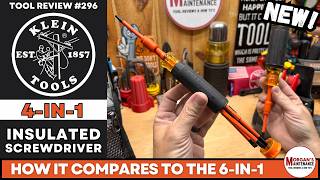 NEW! Klein Tools 4-in-1 Insulated Screwdriver | 32604INS