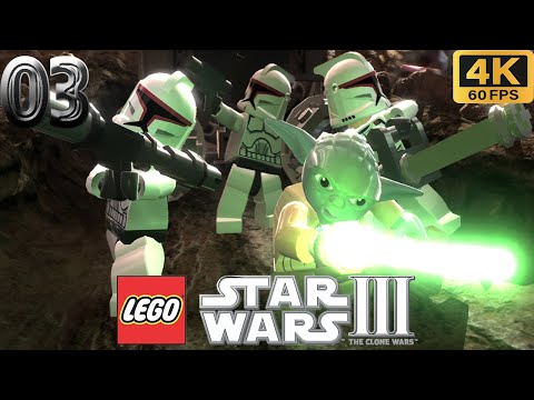 Lego Star Wars III: The Clone Wars Walkthrough 3 Ambush! (4K 60fps)