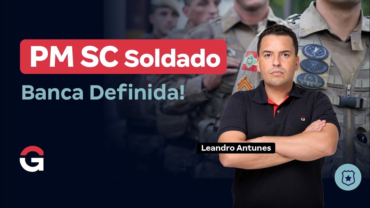 Concurso PM SC Soldado: Banca Definida!