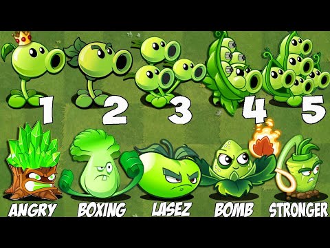 All Plants With 2 Plants Food Vs Team Modern Day Zombie - PvZ 2 Challenge Gameplay