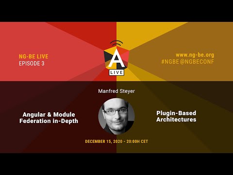 NG-BE Live Episode 3 - Angular and Module Federation In-Depth with Manfred Steyer