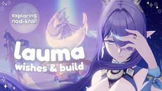 i built lauma in 2 days (lucky pulls, 50 fragile resin, and a dream) ✿ cozy genshin impact gameplay