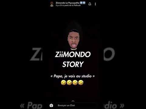 Ziimondo story « papa je vais au studio » 😂😂😂