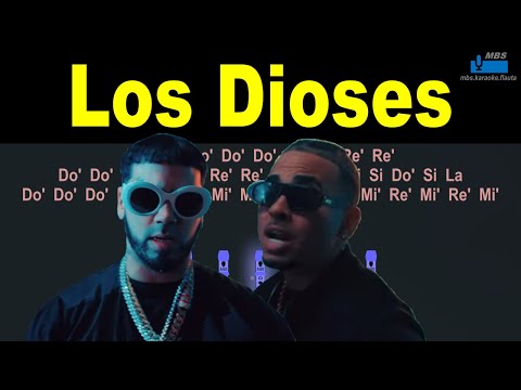 Los Dioses Anuel AA & Ozuna Flauta Dulce Con Notas / Flute Recorder / Tutorial Tipo Karaoke