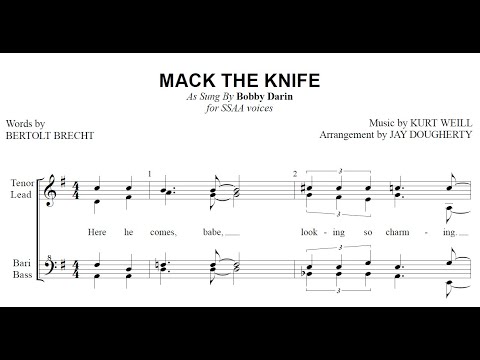 Mack the Knife - SSAA a cappella/barbershop - Arranged by Jay Dougherty