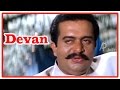 Devan Tamil Movie Climax Scene Saikumar Assassinated Arun Pandian Vijayakanth Meena