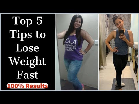 Top 5 Weight Loss Tips (100% Work) | Lose Weight Fast at Home | Fat to Fab