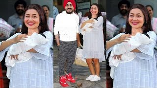 Neha Kakkar With Baby Boy Discharged From Hospital