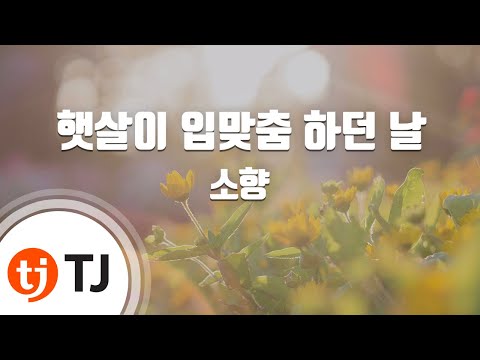 [TJ노래방] 햇살이 입맞춤 하던 날 - 소향 (So Hyang) / TJ Karaoke