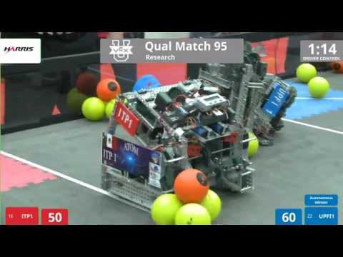 VEX Worlds 2016 - VEX U - Research - Qual 95 (ITP1) 109 vs 148 (UPFI1)