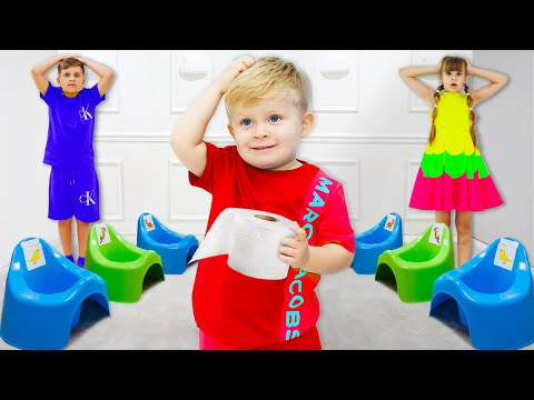 Nocnikowanie | Diana i Roma uczą Olivera korzystać z nocnika