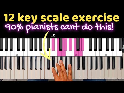 Learn To Play All 12 Keys - Easy Scale Exercise
