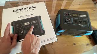 Review Geneverse HomePower ONE: Backup Battery Power Station For Homes, Emergency Power Supply