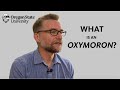 "What is an Oxymoron?": A Literary Guide for English Students and Teachers