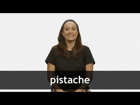 How to pronounce PISTACHE in French