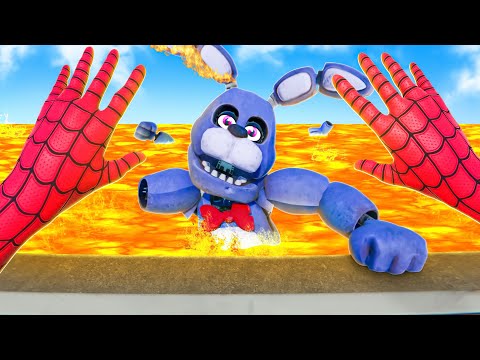 Melting FNAF Animatronics in Lava - Bonelab VR Mods