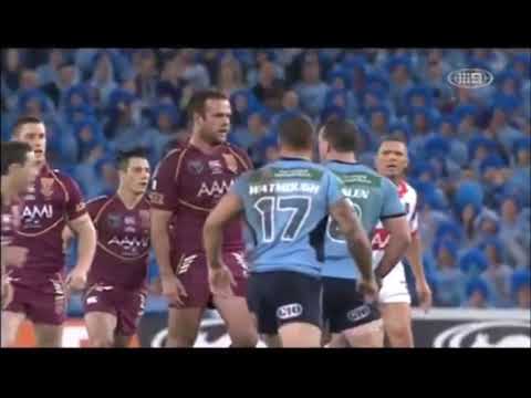 Paul Gallen vs Nate Myles Fight   State Of Origin Game1 2013