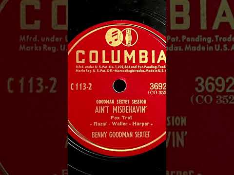 1945 BENNY GOODMAN SEXTET - Ain't Misbehavin' COLUMBIA 10" 36922