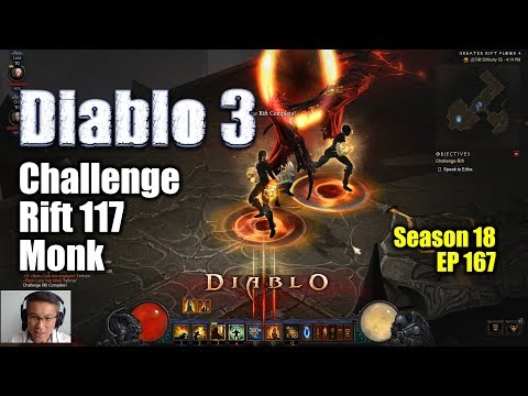 [Diablo 3] Challenge Rift 117 is a Uliana Monk / Pretty Fun & Easy (Season 18)