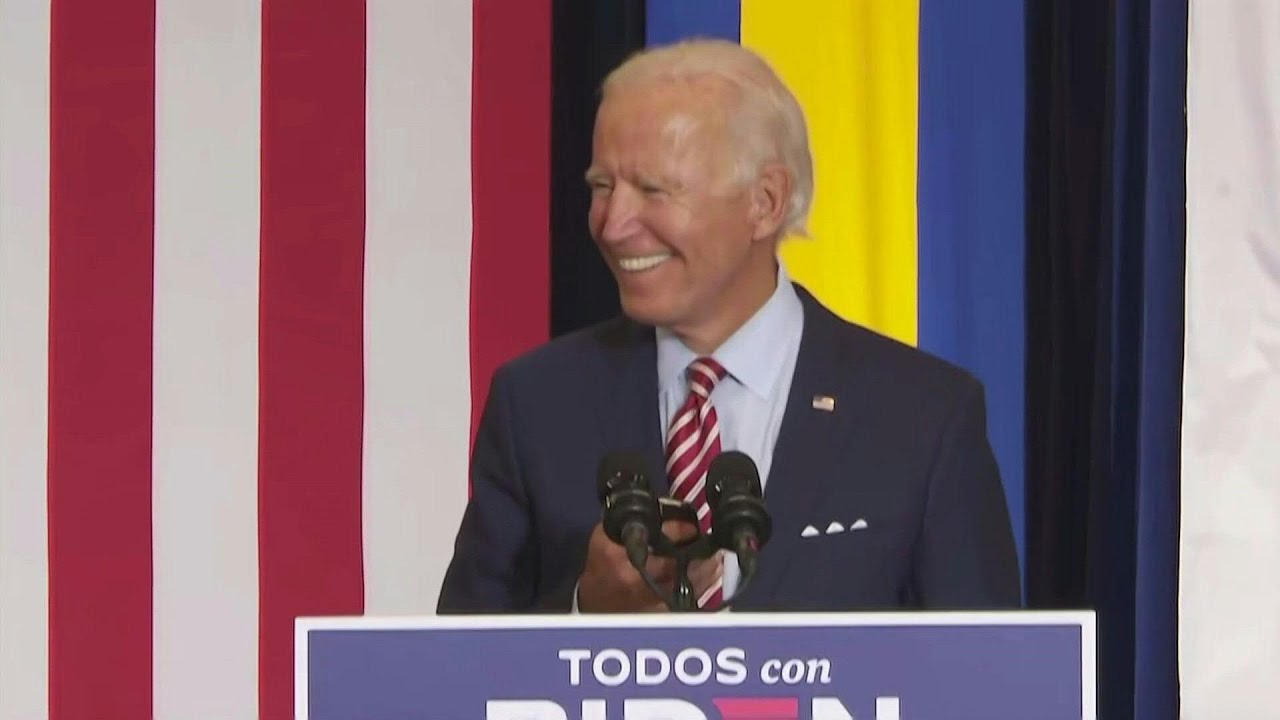 Demokraticsher Präsidentschaftskandidat Joe Biden | Bildquelle: https://www.youtube.com/watch?v=oXOlvWw8uXs © | Bilder sind in der Regel urheberrechtlich geschützt