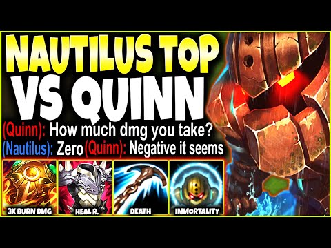 A Main Quinn Top complains about my IMMORTAL NAUTILUS Build 🔥 LoL Top Nautilus s12 Gameplay