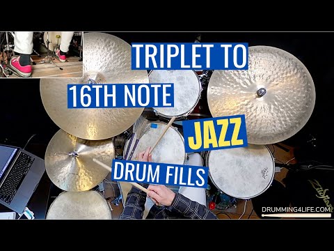 Mixing Sixteenth-Note and Triplet Jazz drum fills