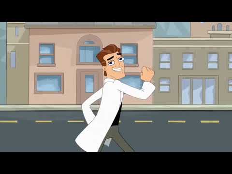 Stayin' Alive but its sung by Doofenshmirtz