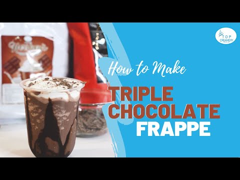 HOW TO MAKE TRIPLE CHOCOLATE FRAPPUCCINO | CHOCOLATE FRAPPE | HOW TO MAKE DARK CHOCOLATE FRAPPE 2021