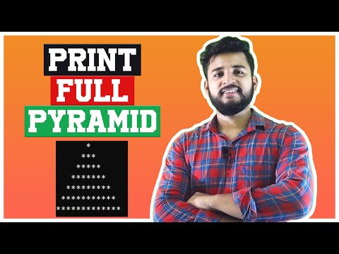 Printing Pyramid in C | How to Print Star Pattern in C -2