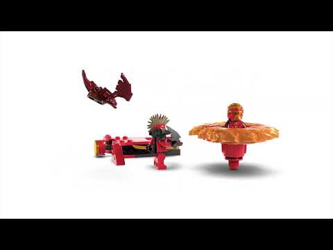 thumbnail video image 2 of Set LEGO Ninjago Spinner de Spinjitzu del Dragón de Kai 71823, 2 of 5
