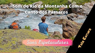 Acabe com o seu Stress agora! Som perfeito de um Riacho com Tela Escura.