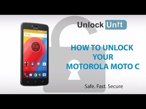 HOW TO UNLOCK Motorola Moto C